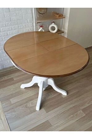 Lindon Baba Ayak Yuvarlak Açılır Masa 90x90