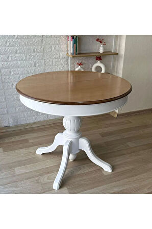 Lindon Baba Ayak Yuvarlak Açılır Masa 90x90
