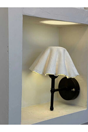 Avf Tasarım Kablosuz Pilli Aplik - Alt Siyah