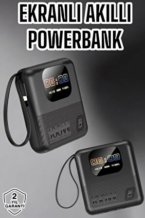 Müzik Dinleme ve Arama Destekli 10.000 mAh Akıllı Powerbank