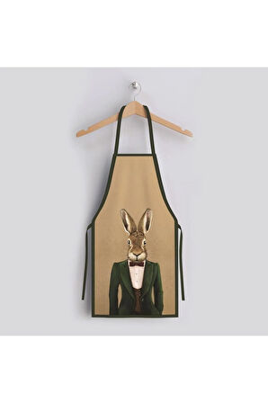 Mr. Rabbit Mutfak Önlüğü (Keten Kumaş, Uluslararası Yıkama Ve Solmama Sertifikası)