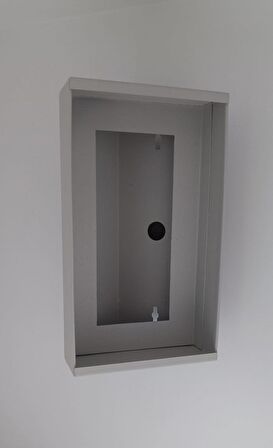 Yeni Açılı Diafon 14x25x10,5 Zil Paneli, Metal Yön Çevirme Ve Koruma Kutusu Bej