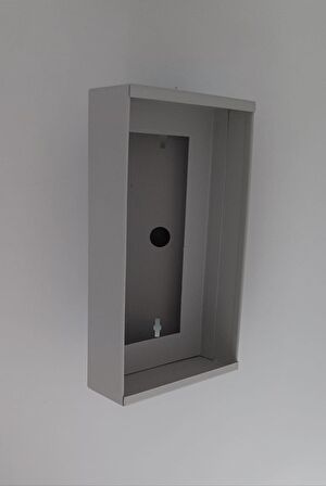 Yeni Açılı Diafon 14x25x10,5 Zil Paneli, Metal Yön Çevirme Ve Koruma Kutusu Bej