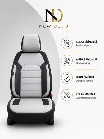 Citroën C4 X 2023-2024 Uyumlu Premium Tay Tüyü Oto Koltuk Kılıfı Airbag Uyumlu 2+1 Fermuarlı Kolçak Uyumlu