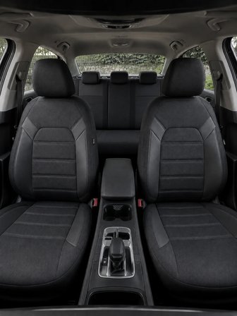 Skoda Octavia 2009-2024 Uyumlu Premium Tay Tüyü Oto Koltuk Kılıfı Airbag Uyumlu 2+1 Fermuarlı Kolçak Uyumlu