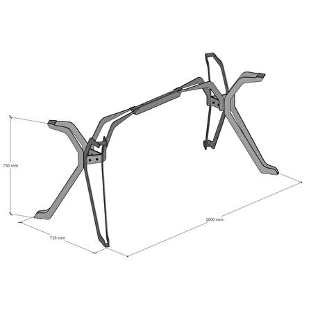 Api Design Drone Soft Metal Ofis Çalışma Masa Ayağı (Ahşap-Cam-Mermer İçin Uygun)