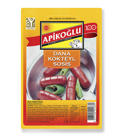 Dana Kokteyl Sosis 220 Gr. Üçlü Paket (Toplam 660 Gr.)