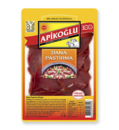 Dana Parça Pastırma 80 Gr. Üçlü Paket (Toplam 240 Gr.)