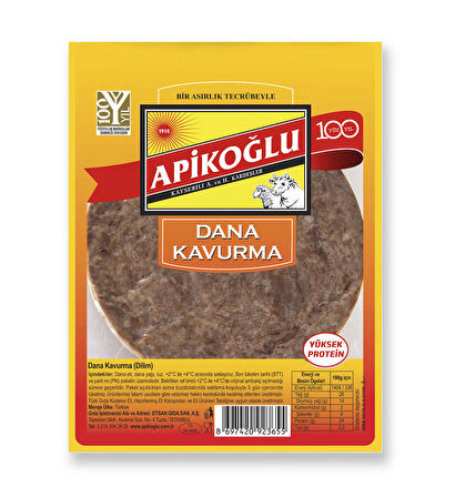 Yuvarlak Dilimli Dana Kavurma 100 Gr. Üçlü Paket (Toplam 300 Gr.)