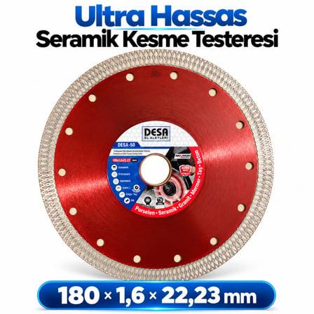 10 Adet Ultra Hassas Seramik Kesme Taşlama 180 mm Granit Fayans Mermer Cam Elmas Kesme Testeresi