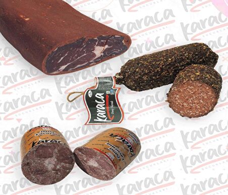 Karaca  Osmanlı Sucuk 500 Gr Antrikot Pastırma 500 Gr Blok Dana Kavurma 500 Gr