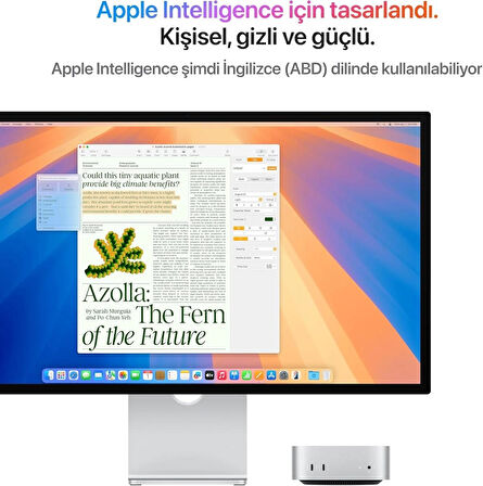 Apple Mac mini Masaüstü Bilgisayar M4 çip, 10 çekirdekli CPU ve 10 çekirdekli GPU’ya sahip: 24GB Birleşik Bellek, 512GB SSD Depolama, Gigabit Ethernet. iPhone ve iPad ile uyumlu