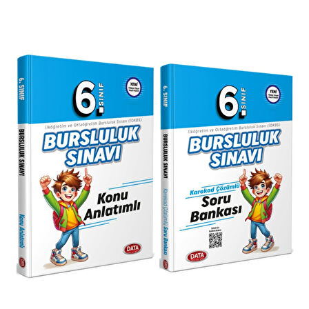 Data Yayınları 6. Sınıf Bursluluk Sınavı Konu Anlatımlı ve Soru Bankası Seti 2 Kitap