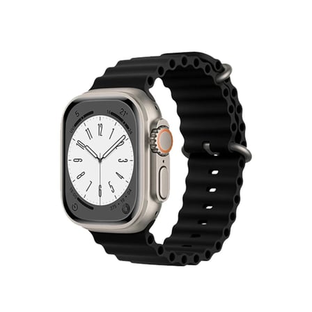 Apple Watch 38mm Uyumlu Ocean Kordon - Siyah