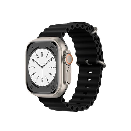 Apple Watch 38mm Uyumlu Ocean Kordon - Siyah