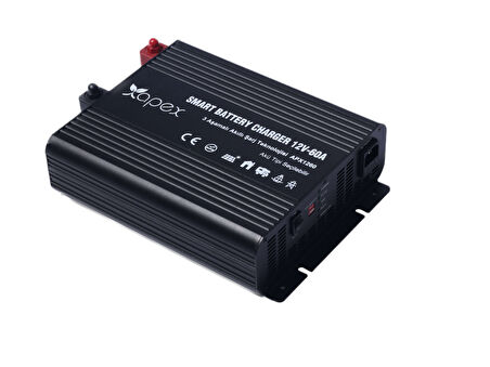 Apex 12V 60A Smart AC-DC Akü Şarj Cihazı 