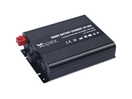 Apex 12V 80A Smart AC-DC Akü Şarj Cihazı 