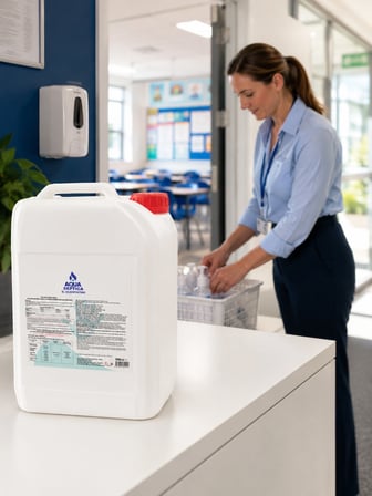 aquaseptica 5000 ML El Dezenfektanı El ve Cilt Antiseptiği Seyahat Boy %70 Ethanol Koku Giderici Hijyenik Çözelti 5 Litre