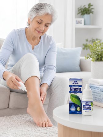 AQUAMED 2 x 35 ML Gliserin Nemlendirici Ağrı Dindirici Kırışıklık Cilt Tırnak Çatlak Deri Bakım Yağı Kozmetik Cilt Bakım Kremi Masaj Friksiyon