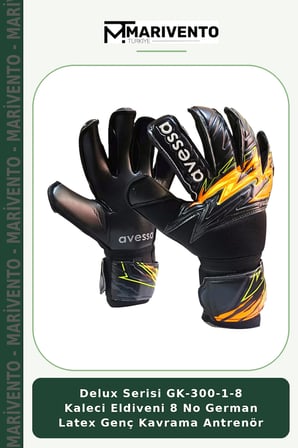 Delux Serisi GK-300-1-8 Kaleci Eldiveni 8 No German Latex Genç Kavrama Antrenör