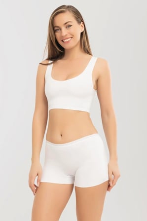 Pantolon İçi Bayan Giyim Renkli İç Basic Lazer Kesim Dikişsiz Kadın Boxer Külot 3'lü Paket