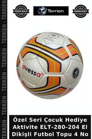 Özel Seri Çocuk Hediye Aktivite ELT-280-204 El Dikişli Futbol Topu 4 No