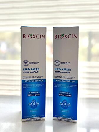 Bioxcin Aqua Thermal Kepek Şampuanı 300 ml 2'Lİ SET