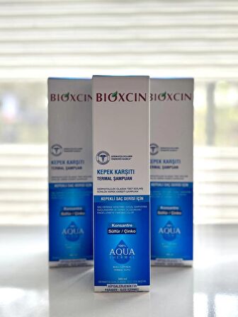 Bioxcin Aqua Thermal Kepek Şampuanı 300 ml 3'LÜ SET