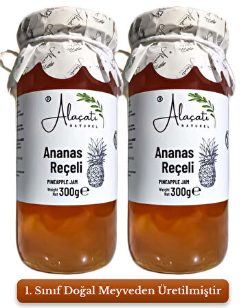 Doğal Ananas Reçeli Glutensiz 300 g x2 Adet