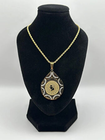 Çelik Reşat Altınlı Kolye