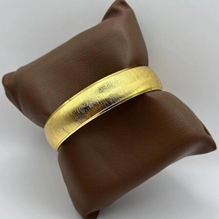 Çelik 22 Ayar Altın Kaplama Bilezik