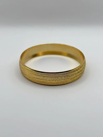 Çelik 22 Ayar Altın Kaplama Bilezik