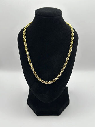 Çelik Kalın Burgu Kolye