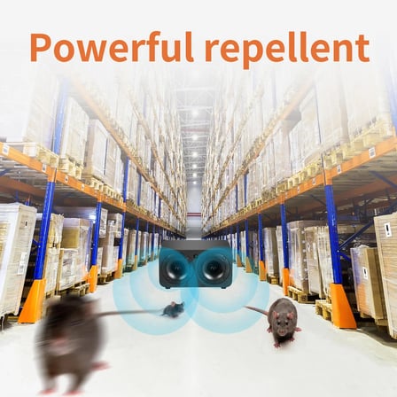 Fare Kovucu Peller Pro Black Industrial Pest Repeller Ultrasonik Fare Haşere Akrep Yarasa Kovucu