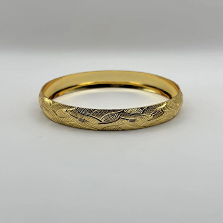 Çelik 22 Ayar Altın Kaplama Bilezik