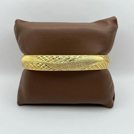 Çelik 22 Ayar Altın Kaplama Bilezik