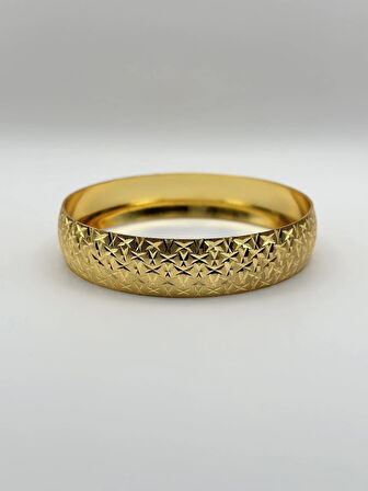 Çelik 22 Ayar Altın Kaplama Bilezik