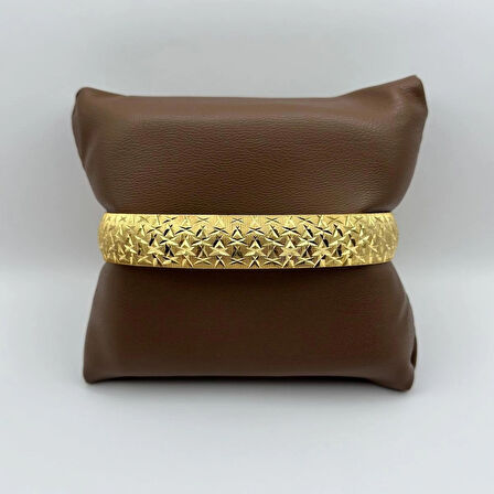 Çelik 22 Ayar Altın Kaplama Bilezik