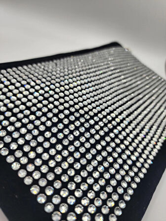 KRİSTAL KAKMA TAŞ KADIN EL-OMUZ ÇANTASI