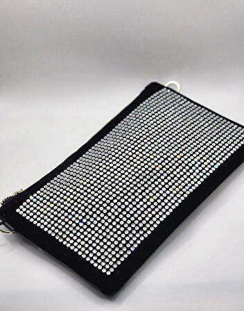 KRİSTAL KAKMA TAŞ KADIN EL-OMUZ ÇANTASI