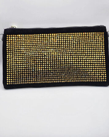 KRİSTAL KAKMA TAŞ KADIN EL-OMUZ ÇANTASI