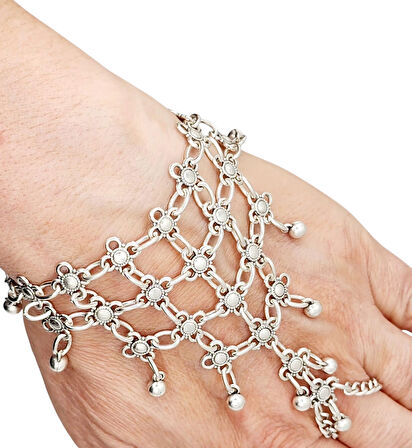 ZAMAK METAL ( 0 NİKEL ) 925 GÜMÜŞ KAPLAMA ETNİK TARZ ŞAHMERAN