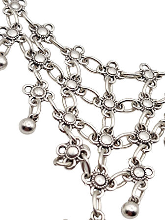 ZAMAK METAL ( 0 NİKEL ) 925 GÜMÜŞ KAPLAMA ETNİK TARZ ŞAHMERAN