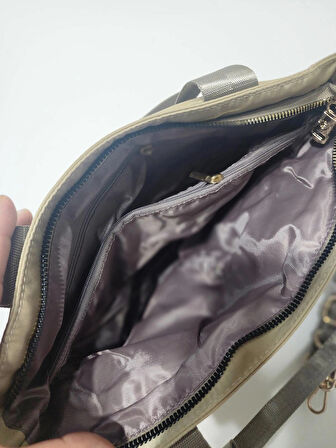 '' KÜÇÜK BOY'' İMPERTEKS KUMAŞ (9 BÖLMELİ) GÜNLÜK KULLANIMA UYGUN EL-OMUZ ÇANTASI