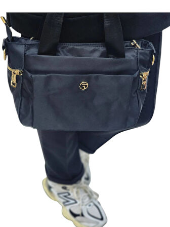 '' KÜÇÜK BOY'' İMPERTEKS KUMAŞ (ÇOK BÖLMELİ) GÜNLÜK KULLANIMA UYGUN EL-OMUZ ÇANTASI