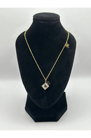 Çelik Fiyonklu Kolye