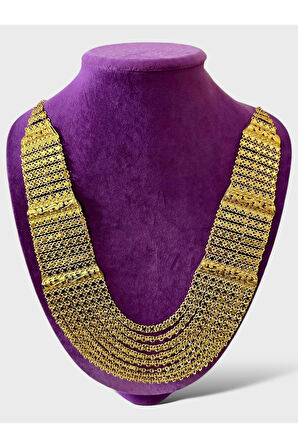 Çelik 22 Ayar Altın Kaplama Madonna Hint Akıtma Kolye