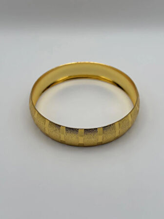 Çelik 22 Ayar Altın Kaplama Bilezik