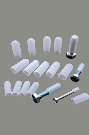 Silikon Maskeleme Şapkası Metrik 13 (12.70mm x 15.90mm x 38.10mm) 250 Adet