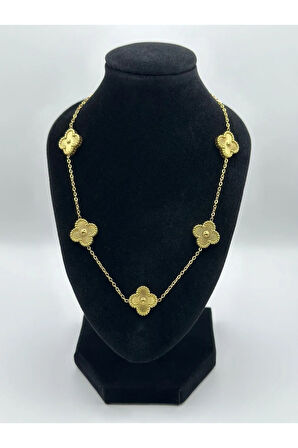 Çelik   Yonca Kolye